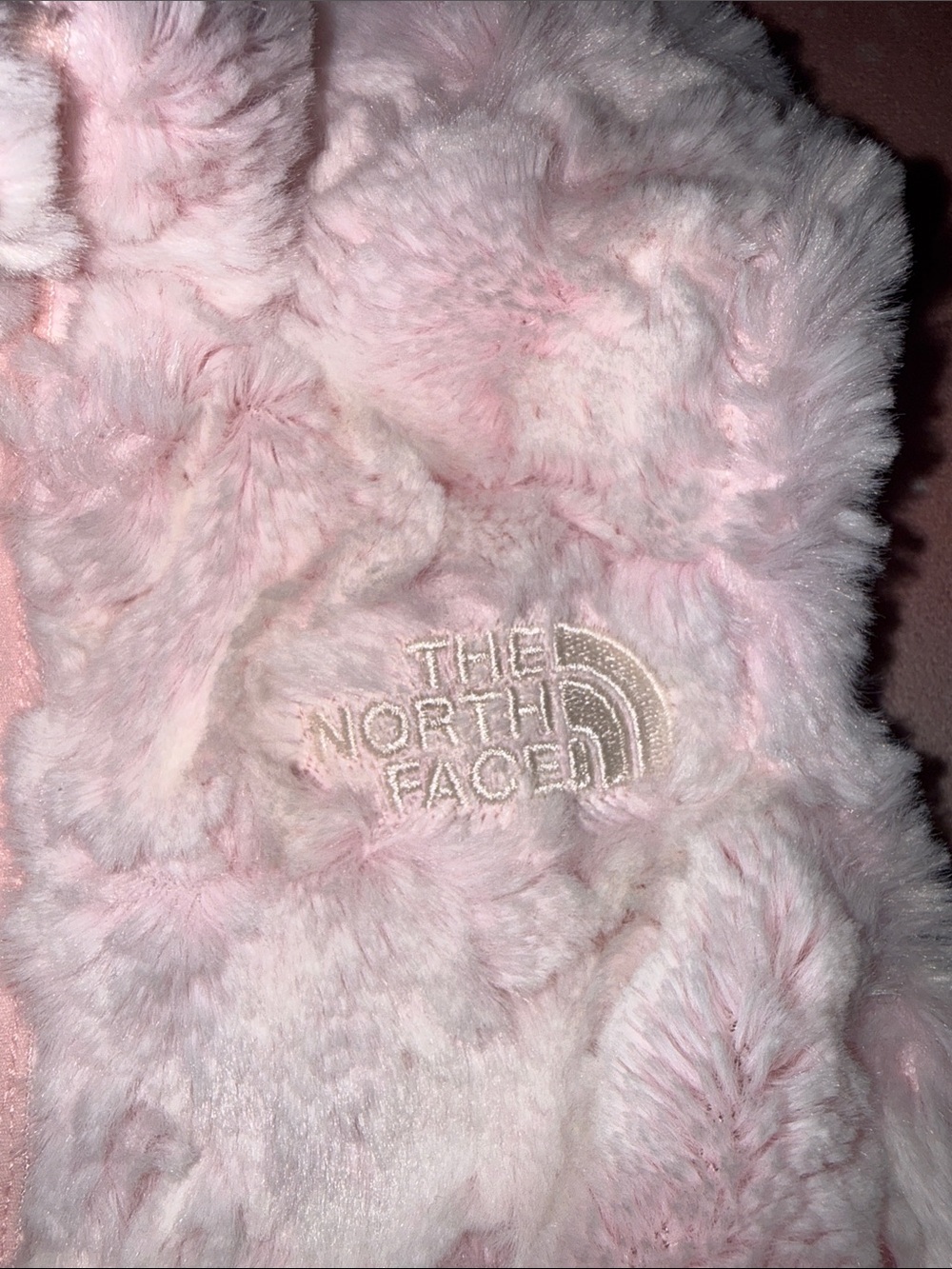 The North Face Pink Plush Toddler Vest 3t - Picture 3 of 8